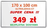 Tablica biała, suchościeralna ULTRALEKKA - PREMIUM bis 170x100 cm  magnetyczna