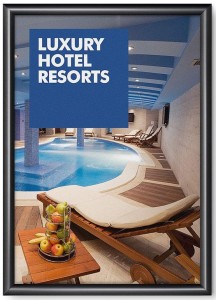 5 szt - Ramka zatrzaskowa czarna - proste narożniki  A4, A3, A2, A1