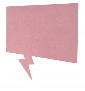 Filcowa tablica dymek 80 x 76 do przypinania, akustyczna, 40 kolorów