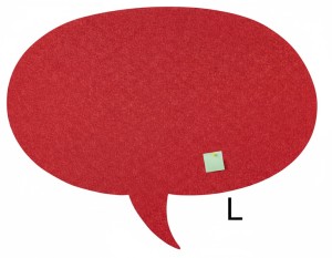 Filcowa tablica dymek owalny 120 x 93 do przypinania, akustyczna, 40 kolorów 