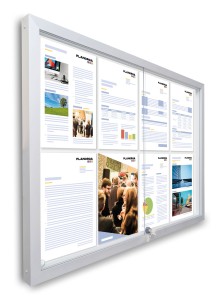 Gablota drzwi przesuwne SIRIUS  10xA4   110 x 65 cm  magnetyczna 