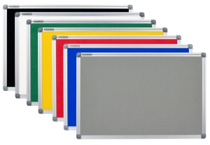 Tablica tekstylna 220 x 100 cm DECOLINE w ramie aluminiowej 7 kolorów