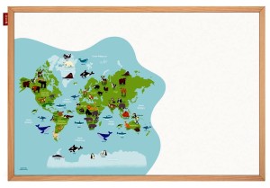 Tablica edukacyjna ZWIERZĘTA - 90 x 60 cm