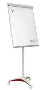 Flipchart mobilny PRO red